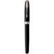 Ручка перьевая Parker SONNET Matte Black CT FP F Серебристый 84 911