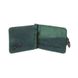 Красивый дизайнерский зажим для денег зеленого цвета с натуральной матовой кожи, коллекция "Let's Go Travel"