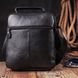 Добротна чоловіча сумка середнього розміру через плече з натуральної шкіри Vintage sale_15028 Чорний