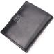 Невеликий чоловічий гаманець із натуральної шкіри KARYA 21040 Чорний