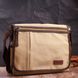 Практична сумка через плече для ноутбука 13" із щільного текстилю Vintage 22202 Пісочний