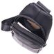 Сучасна чоловіча сумка через плече з натуральної шкіри 21307 Vintage Чорна