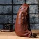 Удобная мужская сумка с большим количеством карманов из натуральной кожи Vintage 22963 Коричневый