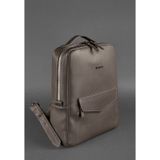Натуральная кожаный городской рюкзак на молнии Cooper, Мокко - бежевый Blanknote BN-BAG-19-beige фото