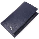 Вертикальний гаманець із натуральної шкіри KARYA 21141 Синій фото