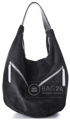 Модна жіноча сумка з замші GALA GURIANOFF GG1247-black, Чорний