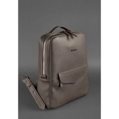 Натуральная кожаный городской рюкзак на молнии Cooper, Мокко - бежевый Blanknote BN-BAG-19-beige