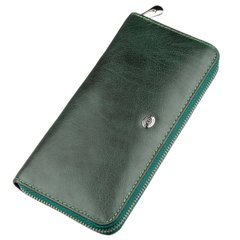Элегантный кошелек-клатч для женщин ST Leather 18866 Зеленый