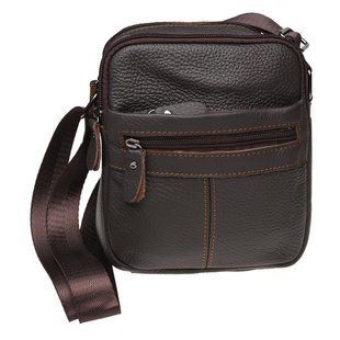 Чоловіча шкіряна сумка через плече Keizer K11816-brown