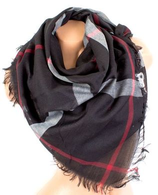 Сірий жіночий шарф ETERNO ES20109-black, Чорний