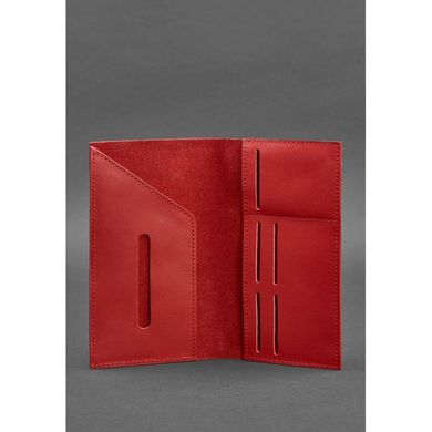 Натуральный кожаный женский тревел-кейс 3.1 Красный Blanknote BN-TK-3-1-red