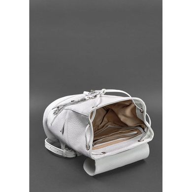 Натуральный кожаный женский рюкзак Олсен белый Blanknote BN-BAG-13-white