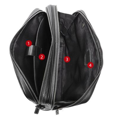 Класична, стильна, чоловіча сумка для ноутбука Tiding Bag FL-SM8-016A Чорний