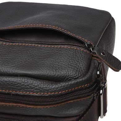 Мужская кожаная сумка через плечо Keizer K11816-brown