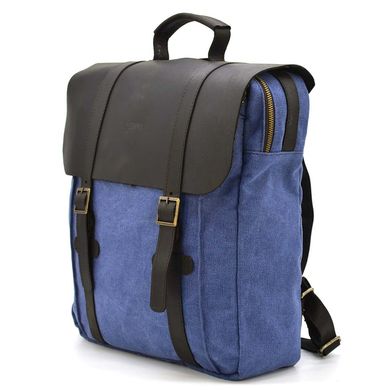 Сумка рюкзак для ноутбука з канвасу TARWA RCk-3420-3md синій Коричневий