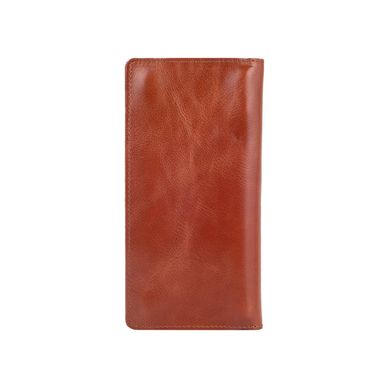 Зносостійкий бурштиновий шкіряний гаманець на 14 карт