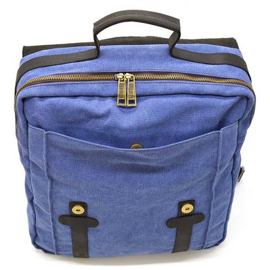 Сумка рюкзак для ноутбука из канвас TARWA RCk-3420-3md синий Коричневый