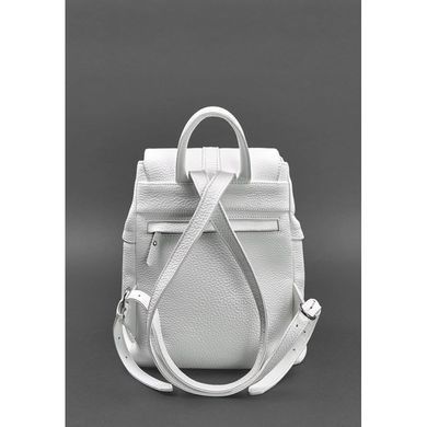 Натуральный кожаный женский рюкзак Олсен белый Blanknote BN-BAG-13-white