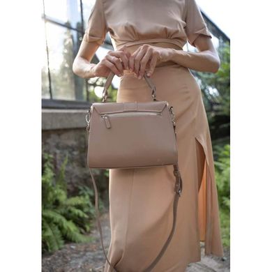 Жіноча шкіряна сумка Ester світло-бежева Blanknote TW-Ester-caramel