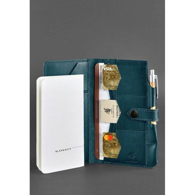 Натуральный кожаный тревел-кейс 4.0 Зеленый Blanknote BN-TK-4-malachite