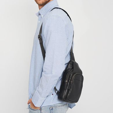 Чоловічий шкіряний рюкзак Ricco Grande K16165a-black