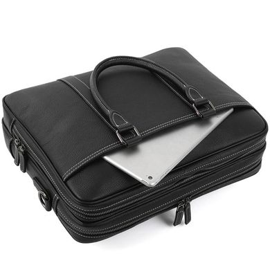 Класична, стильна, чоловіча сумка для ноутбука Tiding Bag FL-SM8-016A Чорний