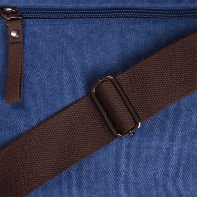 Чоловіча сумка через плече для ноутбука 13" із щільного текстилю Vintage 22203 Синій