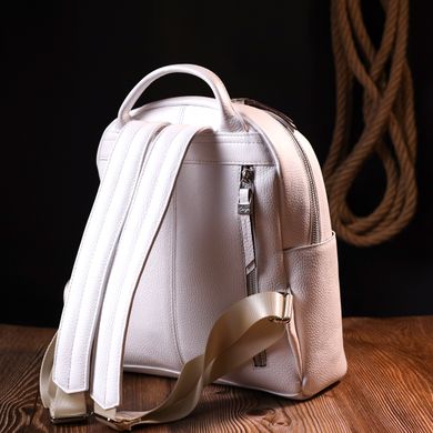 Превосходный женский рюкзак KARYA 20841 кожаный Белый