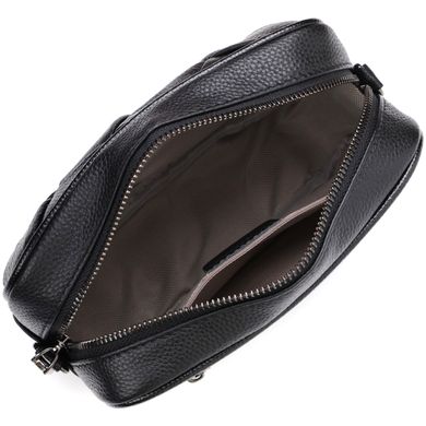Жіноча сумка з палітуркою з натуральної шкіри Vintage 22406 Чорна