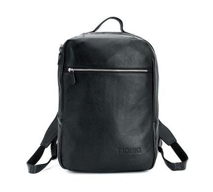 Рюкзак кожаный Tiding Bag t3064 Черный