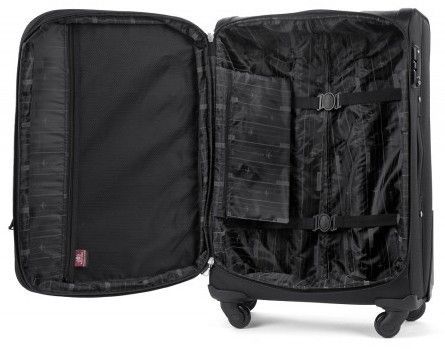 Високоякісна текстильна валіза Wittchen 56-3-482-1, Чорний