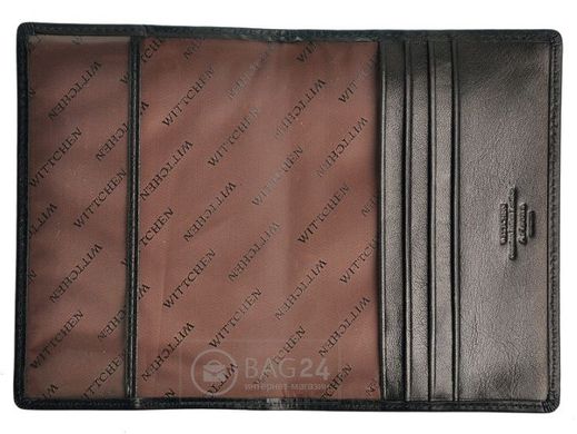 Стильная обложка на паспорт Wittchen 10-2-374-1, Черный