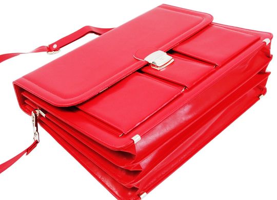 Великий жіночий портфель з еко шкіри AMO SST03 червоний
