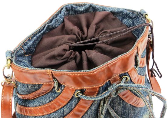 Джинсовая сумка в форме женской юбки Fashion jeans bag темно-синяя