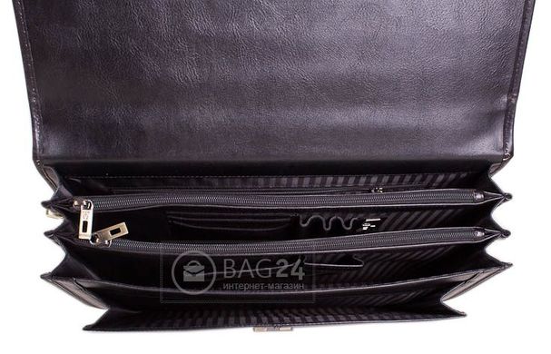 Елітний чоловічий портфель з високоякісної шкіри WANLIMA W50014900037-black, Чорний