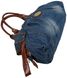 Жіноча джинсова, бавовняна сумка з двома ручками Fashion jeans bag синя