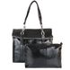 Жіноча повсякденно-дорожня сумка з якісного шкірозамінника LASKARA (Ласкарєв) LK10201-black Чорний