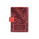 Кожаное портмоне для паспорта / ID документов HiArt PB-02/1 Shabby Red Berry "Discoveries"