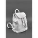 Натуральный кожаный женский рюкзак Олсен белый Blanknote BN-BAG-13-white