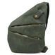 Мужская сумка-слинг через плечо микс канваса и кожи TARWA REE-6402-3md Зеленый