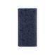 Синий кожаный бумажник с авторским тиснением, коллекция "Let's Go Travel"