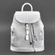 Натуральный кожаный женский рюкзак Олсен белый Blanknote BN-BAG-13-white