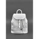 Натуральный кожаный женский рюкзак Олсен белый Blanknote BN-BAG-13-white