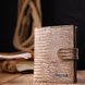 Красивый кошелек из натуральной фактурной кожи KARYA 21041 Бежевый