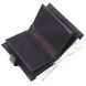 Лаковане чоловіче портмоне з хлястиком із натуральної фактурної шкіри KARYA 21191 Чорний