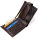 Чоловічий сучасний гаманець горизонтального формату з натуральної шкіри з тисненням CANPELLINI 21757 Коричневий