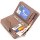 Надійне вертикальний портмоне для жінок з монетницею на блискавці з натуральної шкіри флотар CANPELLINI 21606 Бежеве