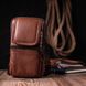 Сумка-барсетка на пояс кожаная Vintage 22565 Светло-коричневая