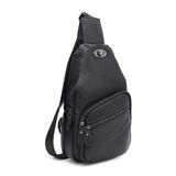 Чоловічий шкіряний рюкзак через плече Keizer K11967bl-black фото