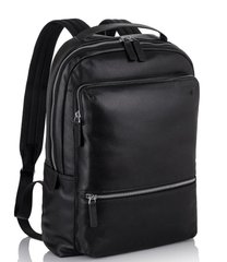 Мужской кожаный городской рюкзак для ноутбука Tiding Bag SM8-9597-3A Черный